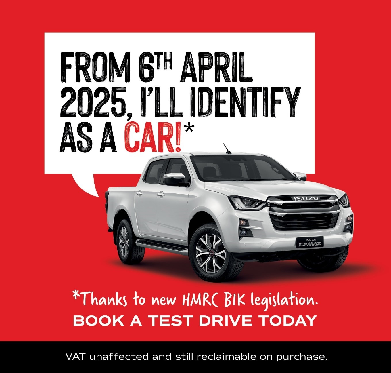 New Year, New Isuzu D-Max and beat the HMRC tax changes!